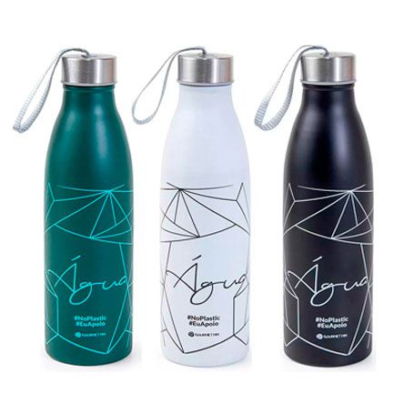 Garrafa de Inox Plastic com 750 ml