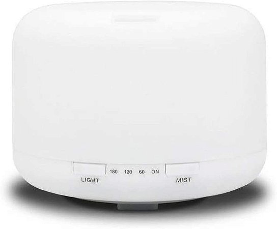 Umidificador de Ar Purificador Portátil Aroma Difusor em Led 05 Cores - Cor Branco