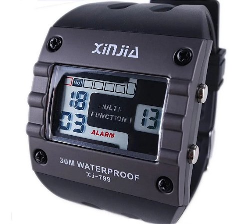 Relógio Masculino Importado Esportivo Digital Xinjia Quadrado Xj-799 -  MAGAZINE - Moda, calçados, acessórios; eletrônicos; ferramentas; esporte e  fitness; joias; pet; suplementos; brinquedos;