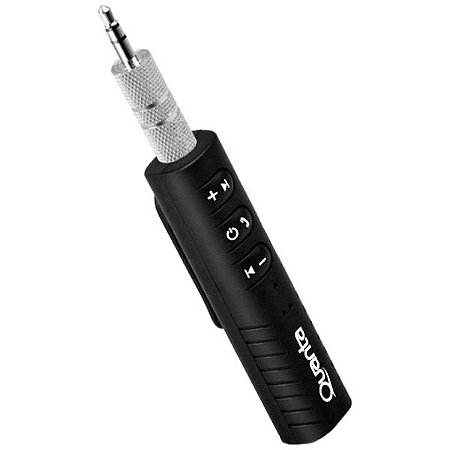 Adaptador Receptor de Áudio Quanta com Bluetooth - Cor Preto
