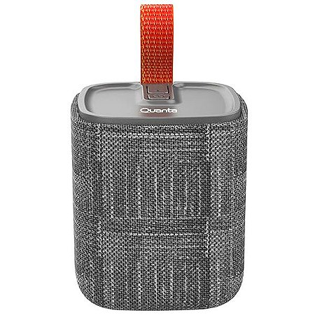 Speaker Quanta QTSPB56 5 watts com Bluetooth USB Auxiliar e Rádio FM - Cor Cinza
