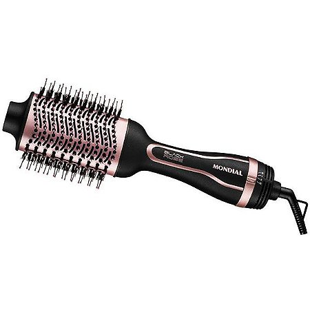 Escova Elétrica Mondial com 1.200 watts 220V ~ 50 / 60 Hz - Cor Preta com Rosa