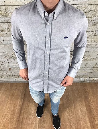 Camisa Masculina LCT Manga Longa Carbono
