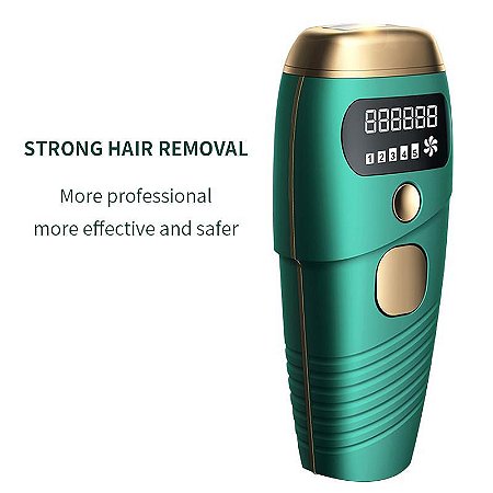 Depilador Laser Painless Flashes e Barbear IPL Feminino Dispositivo de Removedor de Cabelo Elétrico + Óculos