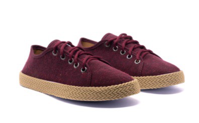 Tênis Feminino Bordô Casual Corda Juta