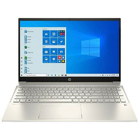 Notebook HP Pavilion 15-eg0070wm 15.6" Intel Core i7-1165G7 de 2.8GHz 8GB RAM / 512GB - Cor Dourado