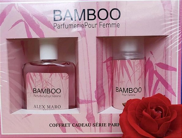 Conjunto Perfume Feminino Alex Maro Bamboo EDT 100ml + Desodorante 120ml