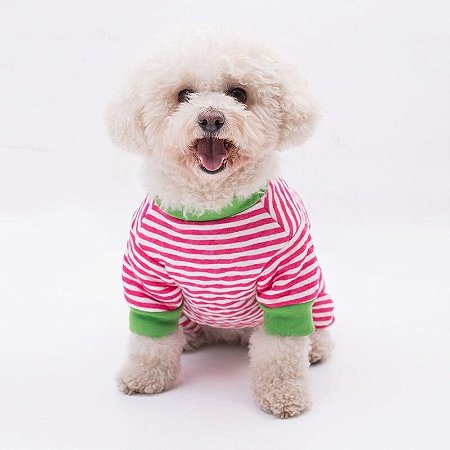 Roupas para Cães e Gatos de Estimação Casaco Camisola Pijama para Pequeno Porte
