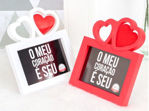 Porta Retrato Corações 10x15cm Cores Sortidas WELLMIX
