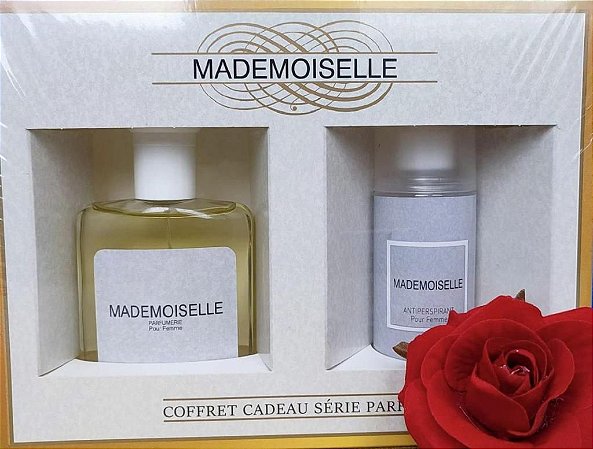 Conjunto de Perfume Feminino Alex Maro EDT 100ml + Desodorante 120ml Mademoiselle