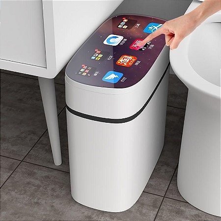 Lixeira Inteligente Doméstica com Desodorante Carregador USB 13 L