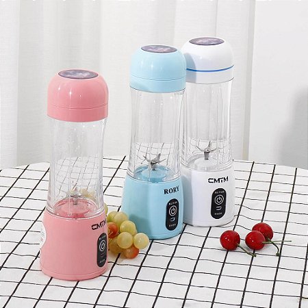 Liquidificador de Suco Elétrico Portátil USB Recarregável Máquina de Corte