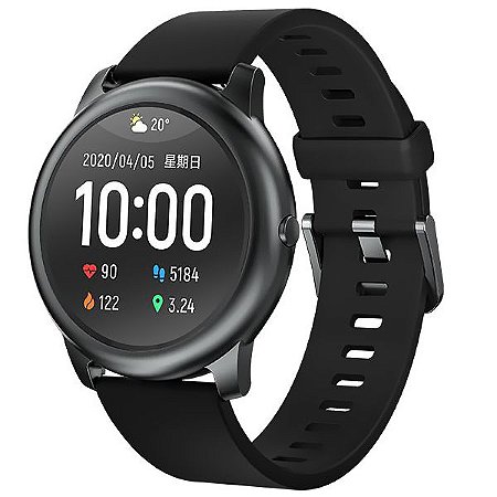 Relógio Smartwatch Haylou Solar LS05-1 com Bluetooth - Cor Preto