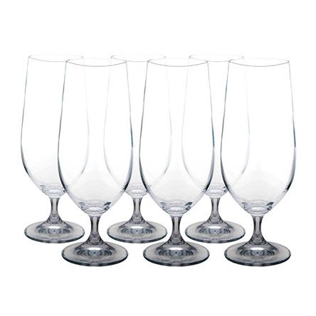 Jogo de Taças em Cristal Bohemia para Cerveja 380ml com 06 Peças ETILUX