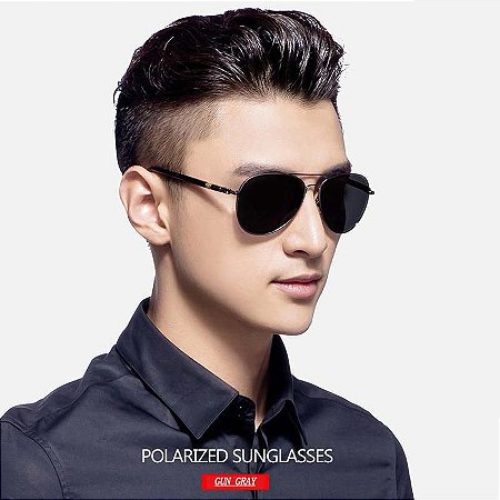 Óculos de Sol Piloto Aviação Polarizado Vintage Sports Eyewear