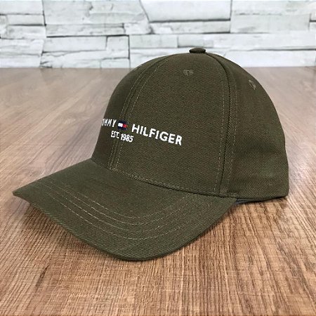 Boné Masculino TH Verde Musgo Logo Bordado Tamanho Único