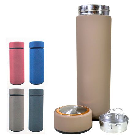 Garrafa Térmica de Inox com Filtro Colors 400ml UNY GIFT