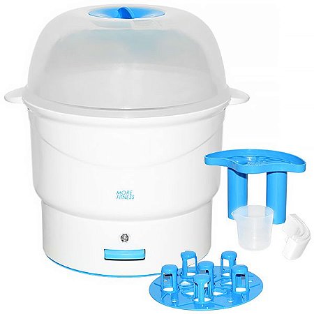 Esterilizador de Mamadeira More Fitness MF-0603 110V ~ 50Hz - Branco com Azul