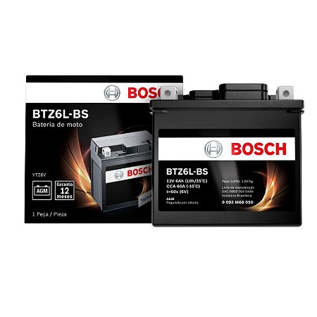 Bateria 12v BOSCH Moto Titan 150 ES/CBX250