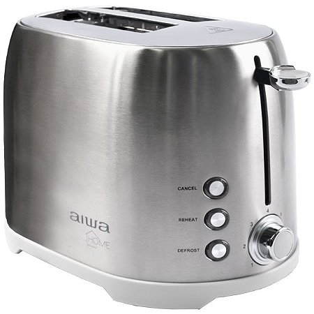 Torradeira Aiwa AW-TD1729A 800watts 7 temperaturas 220-240V ~50/60 Hz Prata