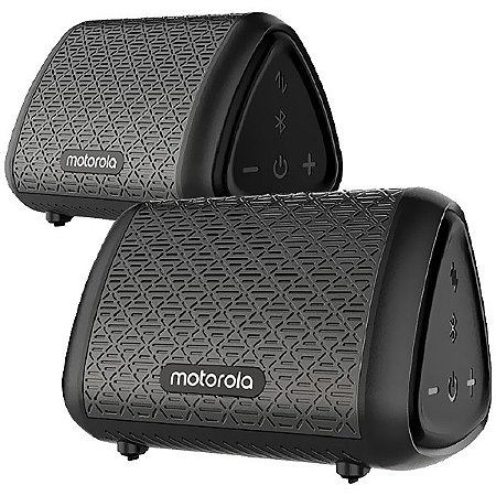 Speaker Motorola Sonic Sub 340 Bass Twin 7 watts com Bluetooth e Auxiliar Preto