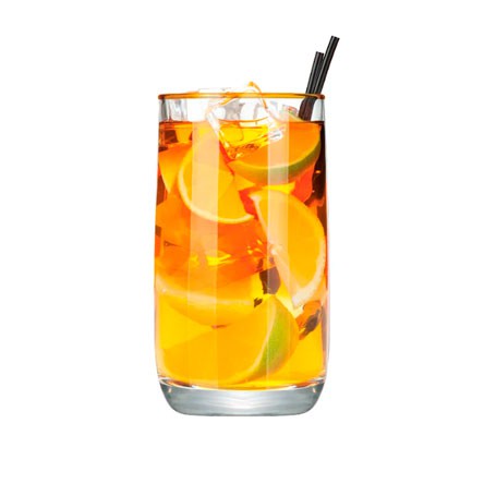 Copo de Vidro Long Drink Filete 350ml Dourado RUVOLO
