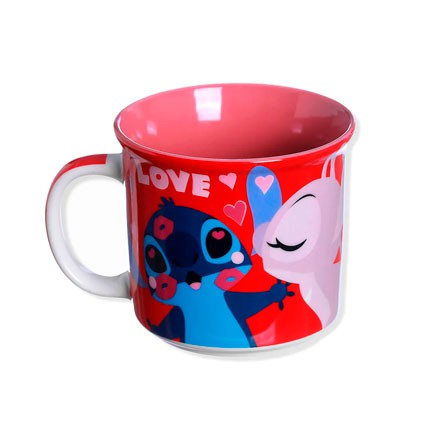 Caneca de Cerâmica Lilo Stitch 350ml ZONA CRIATIVA