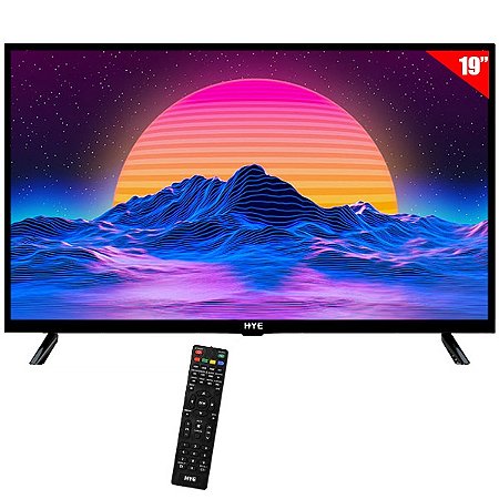 TV Monitor LED de 19" HYE HYE19DTHG HD com Conversor Digital