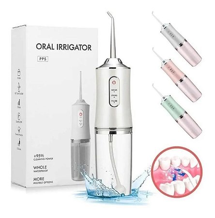 Irrigador Oral Elétrico Jato D'água Limpador Dental e Bucal