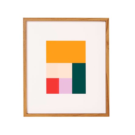 Quadro em MDF pintura conceitual I 42x36cm MART