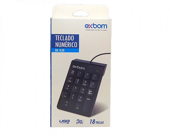 Teclado Numérico BK-N30 Preto