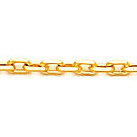 Corrente de Ouro Amarelo 18k Cartier Pequena 50cm / 0.8mm