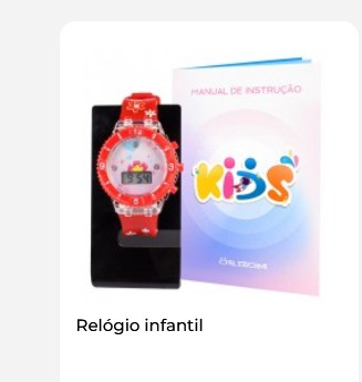 Relógio Kids Orizom Digital Vermelho