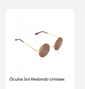 Óculos de Sol Unissex Orizom Redondo Marrom