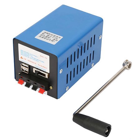 Gerador Portátil de Carregamento Portátil de Alta Potência USB com carregador Dínamo de Emergência