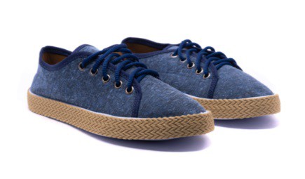 Tênis Feminino Azul Casual Corda Juta