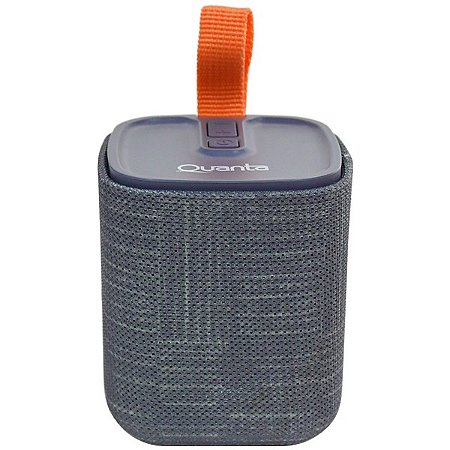 Caixa de Som Speaker Quanta QTSPB56 5 watts com Bluetooth / Rádio FM e Auxiliar Cinza