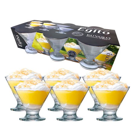 Jogo de Taças de Sobremesa Egito 280ml com 06 Peças RUVOLO
