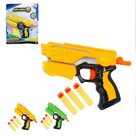 Brinquedo Lançador de Dardos Ultra Mira com 03 Dardos WELLKIDS