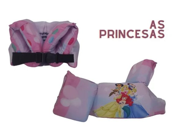 Boia Colete Flutuante Infantil Personagens AS PRINCESAS - Tamanho Único