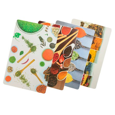Jogo Americano e Porta Copos Estampa Temperos 43x28cm com 12 Peças DOLCE HOME