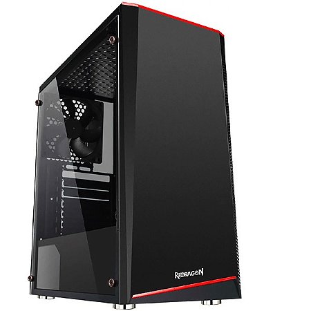 GAMES - Gabinete Gaming REDRAGON Ratchet GC-530 com Cooler de 120mm Preto