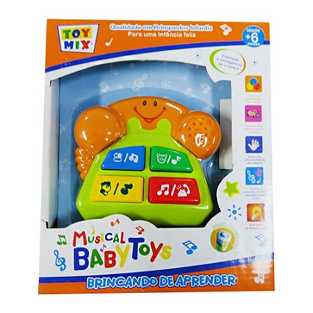 Telefone Musical Baby Fone VMP Verde e Laranja