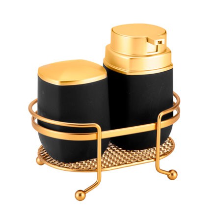 Bandeja em Metal Oval 19x09cm Dourado Fosco ARTHI
