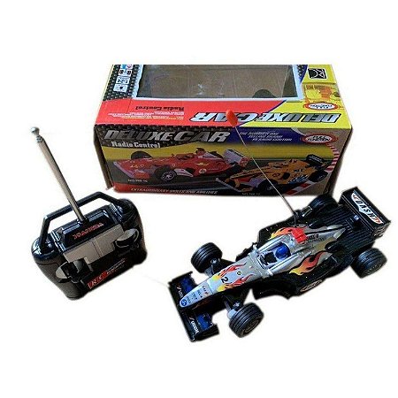 Carrinho com Controle Remoto Corrida Formula 1 Deluxe