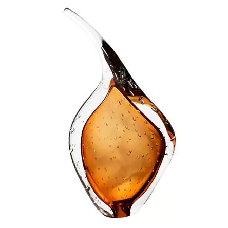 Murano gota shine garnet 18x35 cm Cristais Labone