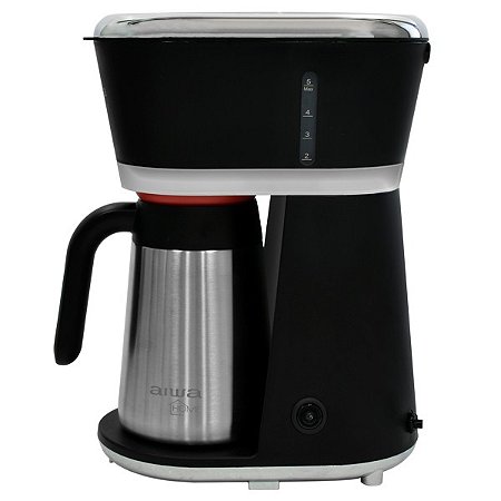 Cafeteira Aiwa AW-CD1162 700 com Watts 220 - 240 V ~ 50 / 60 Hz  Preta com Prata