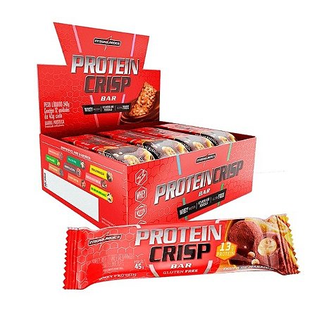 Crisp Bar Caixa 12 Unidades (540g) Trufa de Maracujá Integralmédica