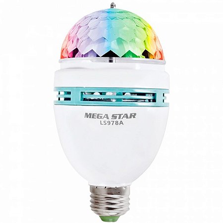 Lâmpada LED MEGA STAR Giratória 5 watts Bivolt Branca