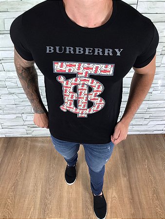 Camiseta Masculina Burberry Preto TB - MAGAZINE - Moda, calçados,  acessórios; eletrônicos; ferramentas; esporte e fitness; joias; pet;  suplementos; brinquedos;